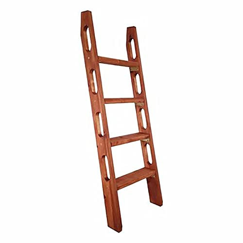 SRNSAEB Trittstufe Leiter 4-stufige Holzleiter, strapazierfähige Etagenleiter mit Handläufen for Wohnmobil/Hotel/Kinderzimmer/Wohnung/Bibliothek