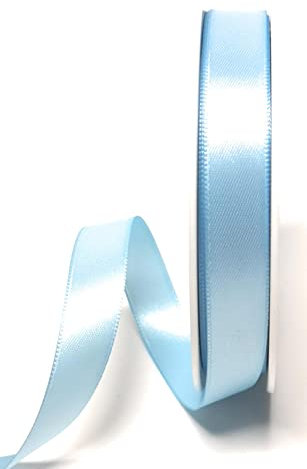 s.dekoda Satinband 25m x 15mm Hellblau Schleifenband Dekoband Satin