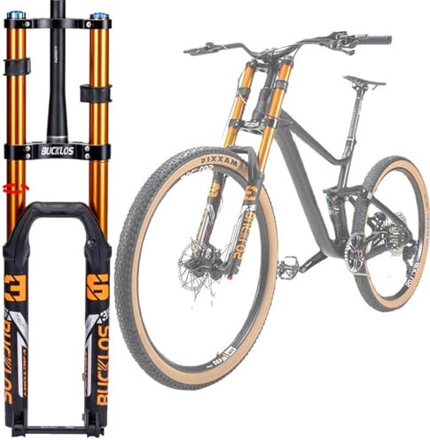 TS TAC-SKY Mountain Bike Boost Air Fork 15 * 110mm Dual Crown MTB Suspension Fork Disc Brake Downhill Bike Front Fork 27.5/29 Inch (Color : B713-29 inch)