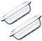 ABOOFAN 2pcs Glass Baking Dish Ceramic Bread Pan Clear Oblong Dish Snack Pies Glass Pan for Cooking Pizza Baking Pans Bread Loaf Pans for Baking Oven Square Plate