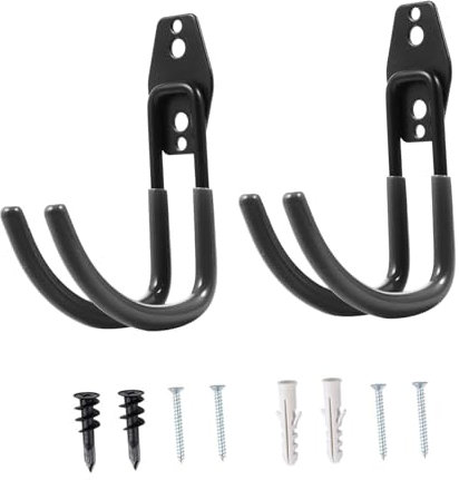 jojofuny 2pcs Wall Hook Mini Spot Lights for Display Black Hooks Guitar Hanger Power Tools Hanger Garage Tool Hooks Small Glass Pitcher Guitar Tool Utensils Plastic -Mounted