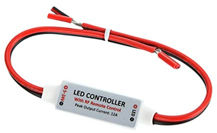 Gadpiparty Telecomando Wireless Mini Dimmer Led Controller Per Strisce Led Monocromatiche Luminosità e Modalità Flash Controllo Lunga Distanza Senza Puntamento Ir