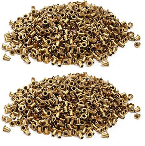 Haopeuk 2000Pcs Kupfer Imkerei Oesen fuer Frames Bee Hive Ausruestungen Kupfer Caps