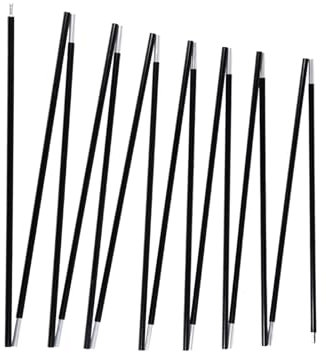 Tentilt Zeltstangen-Ersatz, 6 m, 0,95 cm, Innengewinde und männlich, kompatibel mit Aluminium-Zeltstangen-Reparaturset, Durchmesser 9,5 mm, 2 Stück