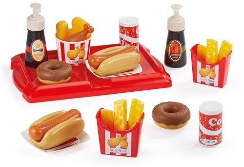 Ecoiffier Jouets 2423 - Coffret Hot Dog - Jeux d'imitations pour Enfants - Dès 18 Mois - Fabriqué en France