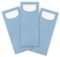itenga 24x Bestecktasche aus Papier mit kleiner weißer Serviette Besteckserviette Pochette (hellblau)