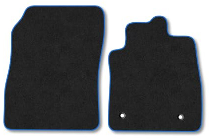 Ford Fiesta (2017-2023) [Van] Carpet Car Mats | Blue Edge Trim Tailored Fit Floor Mats Full Coverage Protection Accessories Easy Clean Anti Slip Made in the UK