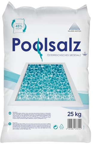 Salinen Austria 25 kg Poolsalz Siedesalz Pool Chlorgenerator Salzwasser Elektrolyse