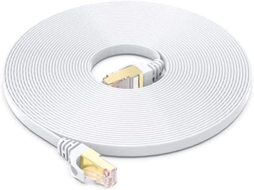 BUSOHE Cable de Red Ethernet Cat 8 de 1,5 Metros, Plano RJ45 Gigabit LAN de Alta Velocidad, 40Gbps y 2000Mhz Compatible con Switch, Rúter, Módem, Panel de Conexión, PC