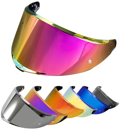 PSLER Visiera per Casco per K6 K6s, Visiera Colorata Accessori per Casco da Moto Ricambio per K6 K6s(Rosso Rosa Intenso)