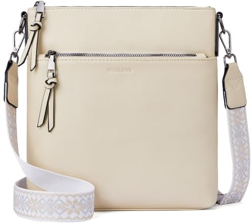 Roulens Mittel Damen Umhängetaschen, Crossbody Bags für Frauen mit Verstellbar Abnehmbar Breiter Gurt