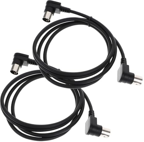VICASKY 2piezas Cable Midi De Conexión Para Teclados Sintetizadores y Equipos De Audio Doble Conector Din Accesorio Duradero y Flexible Para Instrumentos Musicales