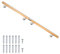 Buche Holz Handlauf Treppengeländer Geländer für Treppe Treppe Wandhandlauf Wand Treppe seitliche Montage Auswahl Länge 80-500 cm V2Aox, Länge:250 cm