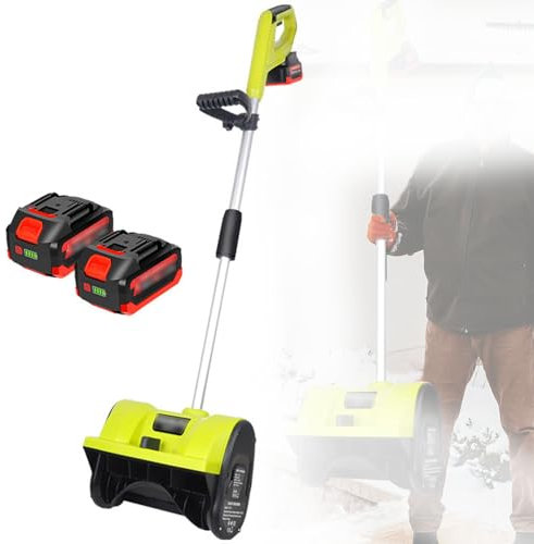 Electric Snow Thrower, Manual Road Sweeper, 1200w High-efficiency Snow Removal, Cleaning Width 32cm, Snow Inlet Height 16cm, With Adjustable Handle And Dual Switch Protection, Suitable For H