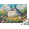 Totoro Chinchilla Puzzle HolzKunst Premium Cartoon Kreativ Lustiges Puzzles Plakat Für Erwachsene Kinder 1000pcs (75x50cm)