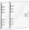 Ringbuch A6 Ring Binder,2 PCS 6 Ring Weich Notizbuch Binder mit Druckknopfverschluss Nachfüllbares Notizbuch Runder Ringbuch für DIY Notebook Fotoalbum und Scrapbooking