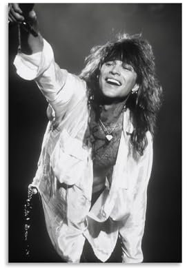 YAWRGJWRG Bon Jovi (8) Poster, dekoratives ästhetisches Leinwandposter, Wandkunst, Dekor, Wohnzimmer, modern, Familienschlafzimmer, Musik-Filmposter, 30 x 45 cm, ungerahmter Stil