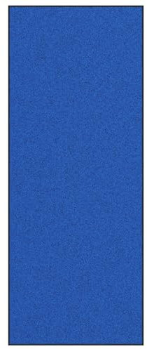 vidaXL Moderne Blaue Fußmatte 120 X 300 cm rutschfest Maschinenwaschbar Innen Außen Schmutzabsorbierend Weiche Berührung Polyamid PVC Eingangsmatte Elegante Matten