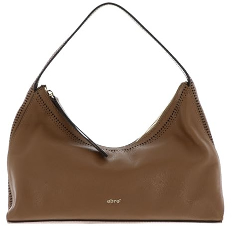 Abro Schultertasche Leather Erson Shoulderbag Malea Caramel/Cognac braun