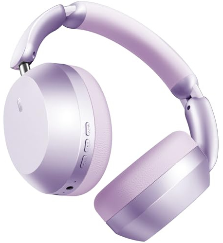 Wentronic Y04 Bluetooth 5.3 Wireless Over-Ear Headphones with Active Noise Cancelling & Hi-Res Sound – Purple