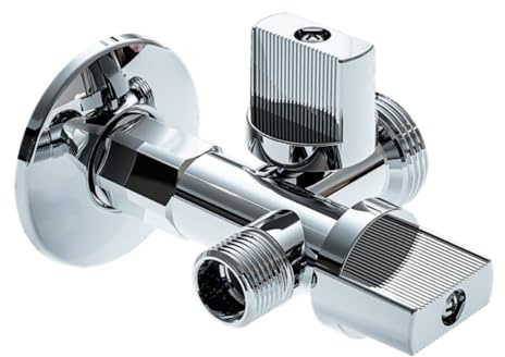 Grifo Doble 2 Vías 1/2 x 3/8 x 3/4 – Apto para fregadero y lavavajillas, lavadora, lavavasos, etc