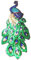Strass Glitzer Pfau Aufnäher groß Patches Applikation Aufnäher mit Pailletten Glitzer für Frauen Kleider zum aufnähen  Gltzer Pfau 40 x 16 cm gross 