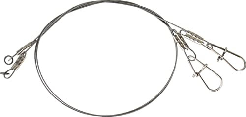 Savage Gear Titanium Jerkbait Spinnvorfach 22cm 0,5mm 20kg 2 Titanvorfächer Stahlvorfach zum Hechtangeln Titanvorfach Spinnvorfach