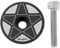 Baoblaze MTB Fahrrad Ahead Headset Cap Kappe Steuersatz aus hochwertiger Aluminiumlegierung, Schwarzer Stern