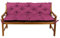 Gutekissen® Bankkissen, Sitzkissen, Rückenlehnen, Gartenkissen, Steppkissen, Doppelkissen, Sitzmöbel, Sitzbank-Kissen, Gartenschaukel, Gartenmöbel Law (150cmx50cmx50cm, Rosa)