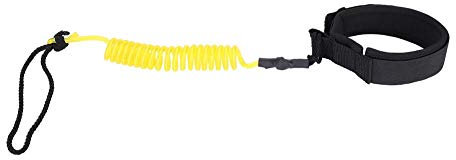 Tbest Paddling fussfessel,Surfboard Leash Leine Stand Up Paddle Board Fußseil, Surf Surfen Paddelbeinseil Board Coiled Spring Leg Schlaufen Sicherheitsfuß Seil für Surfbrett