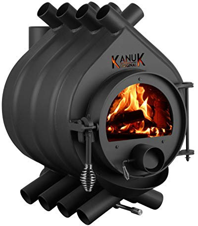 Warmluftofen Kanuk® Original 9,5 kW - Werkstattofen - Schwedenofen - Zulassung für Deutschland, Österreich und Schweiz - BimSchV (ohne Seitenverkleidung, ohne Untergestell)