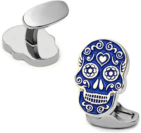 SILVIO MILANO Manschettenknöpfe Totenkopf