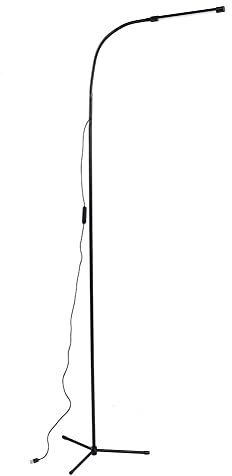 Atyhao Bodenleuchte LED Stehleuchte Modern Timing Augenschutz Dimmbare Studie Piano Light Einstellbarer Schwanenhals für Zuhause 100-240V(B.)