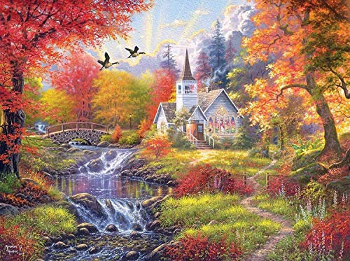 CRA-Z-ART Abraham Hunter Woodland Church Puzzle, 1000 Teile