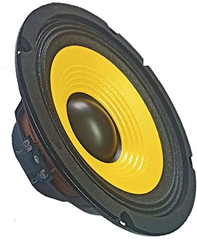 MARCHIO ITALIANO - Altoparlante diffusore medio basso woofer 16,50 cm 165 mm 6,5 150 watt max impedenza 8 ohm yellow