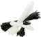 TIMCO Cable Ties - Mixed Sizes - Black & Natural Colours