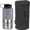 TACWRK x Tasmanian Tiger TT Bottle Holder Isolierte,gepolsterte Trinkflaschen-Tasche mit Molle-System, Rucksack-Flaschenhalter inklusive 1L Nalgene Weithals Trink-Flasche TT Handle Mug 500, Schwarz