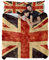 Maikoler 3-teiliges Bettwäscheset für Einzelbetten, Union Jack, Vintage-Stil, UK-Flagge, weiches Bettbezug-Set für alle Jahreszeiten, 135 cm x 200 cm