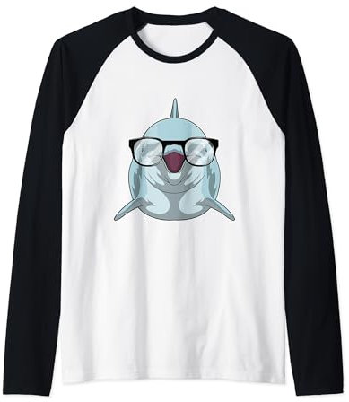 Delfin Nerd Brille Raglan