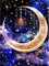 Hjjdiyes Diamond Painting Erwachsene Set Mond - Diamant Painting Bilder Diamant Malerei Kit - Diamond Painting Bilder 30x40cm