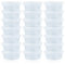 LAMXD Slime Storage Containers 24 Pack, Leakproof Clear Plastic Foam Ball Storage Cups Storage Jars Containers With Lids Slime Pots Tubs