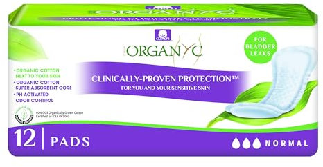 Compresa incontinencia normal organyc 12 unidades