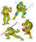 ABYstyle - Ninja Schildkröten Aufkleber, 16 x 11 cm, 2 Bögen Schildkröten & Splinter