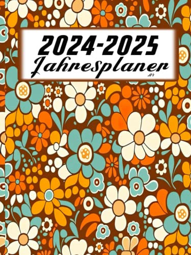 jahresplaner 2024-2025 a4: Großer professioneller A4-Planer, 1 Monat auf 2 gut organisierten Seiten, Monatsplaner 2024-2025, perfekte Idee für Arzt, ... Muttertag, Vatertag, Schuljahresende
