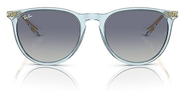 Ray-Ban 0rb4171, Gafas Unisex Adulto, Azul Claro Transparente/Gris Gradiente Azul, 54 mm