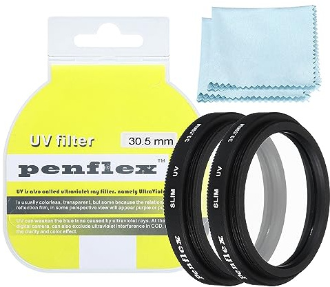 PATIKIL 2 STK 30.5mm Schutzfilter Ultraviolett Schlank Kamera Objektiv Filter Aluminium Optische Kamera Zubehör Kristall Klar Bilder für Kamera Objektiv Filter Fotografie Bild