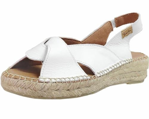 TONI PONS, Enola-p 240000027, Femme Nu-Pied Blanc Lisse - 38 EU