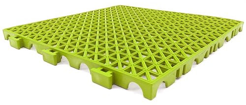 Loseta Reforzada PVC Pistacho (33x33x2cm) - Suelos de garajes, lavaderos de Coches, almacenes. Zonas de Trabajo y Alto tránsito