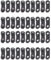 Juroicessry Set di 20 cinghie preimpostate per riparazione di catene da 3/8, 10 x kit di riparazione per motosega 3/8 LP Link Repair Preset Chainsaw Parts and Accessories