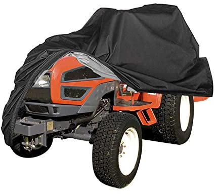 Copertura per Tosaerba Trattorino per Esterni Trattorino per Tosaerba 210D Impermeabile Durevole Coperture per Tagliaerba Impermeabile per Proteggere Il Giardino Universale, 190 * 71 * 117cm,Black